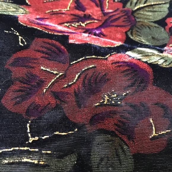 Vintage Norton McNaughton Velvet Rose Jacket - Picture 4 of 16